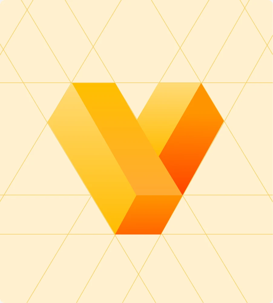 The Vexlio V mark on its diagram grid