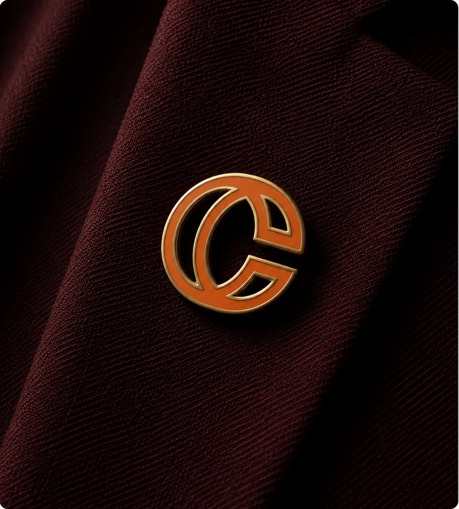 Calicoh monogram pin