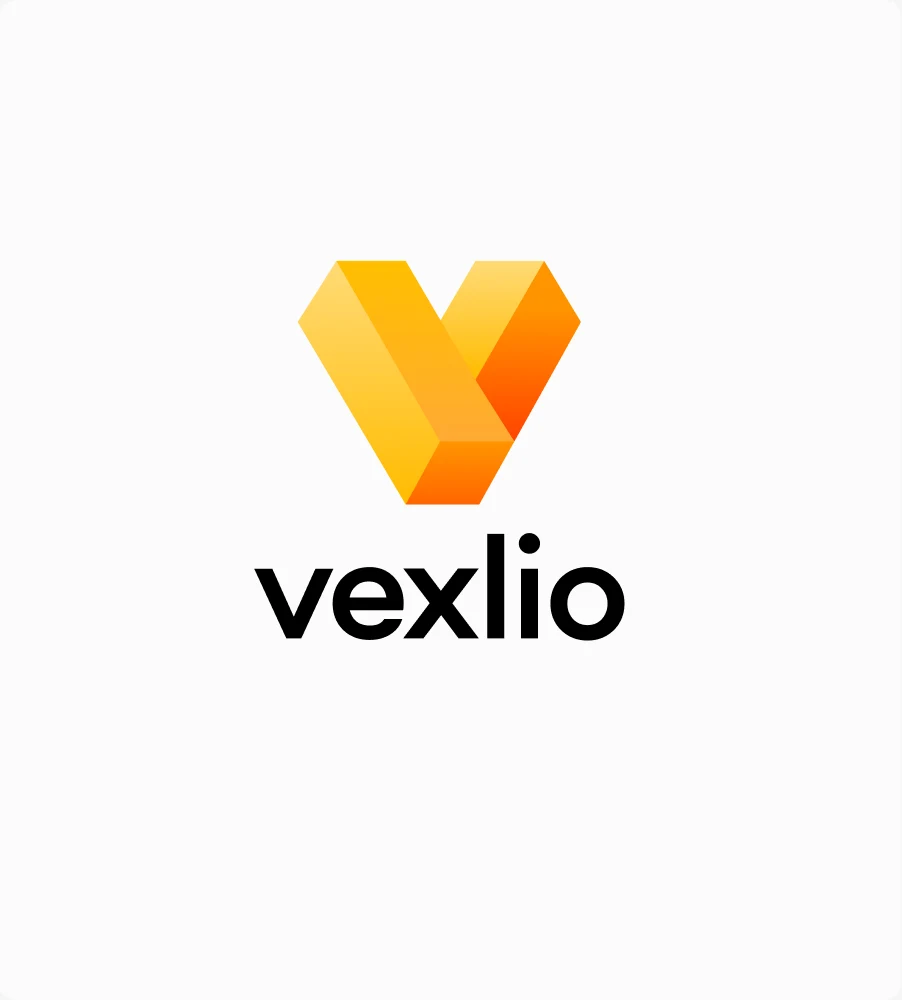 Vexlio icon and wordmark lockup