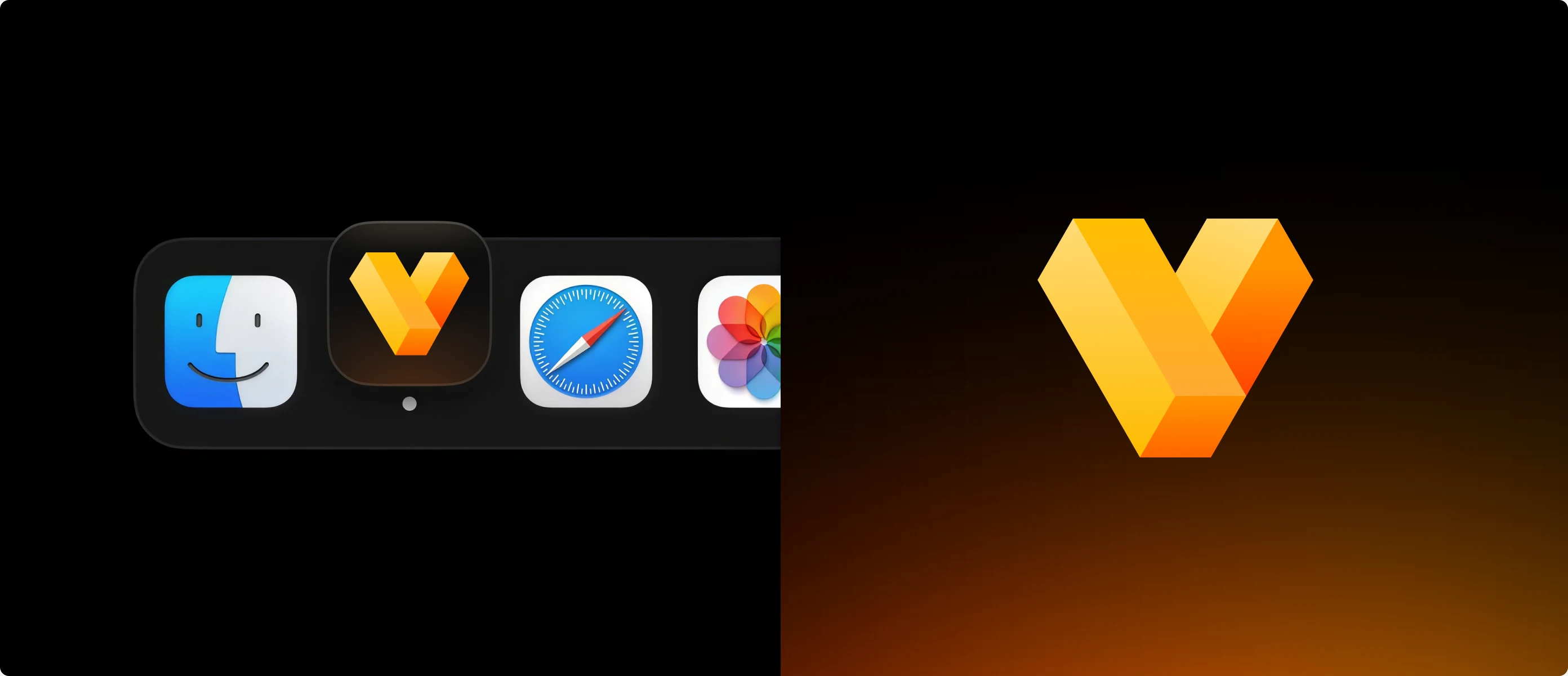 The Vexlio app icon in the Mac dock