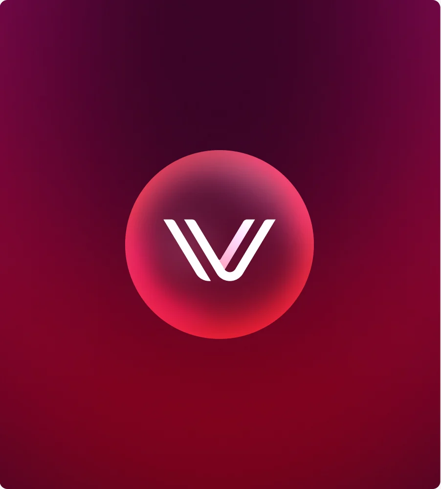 VOXO mark on a red gradient